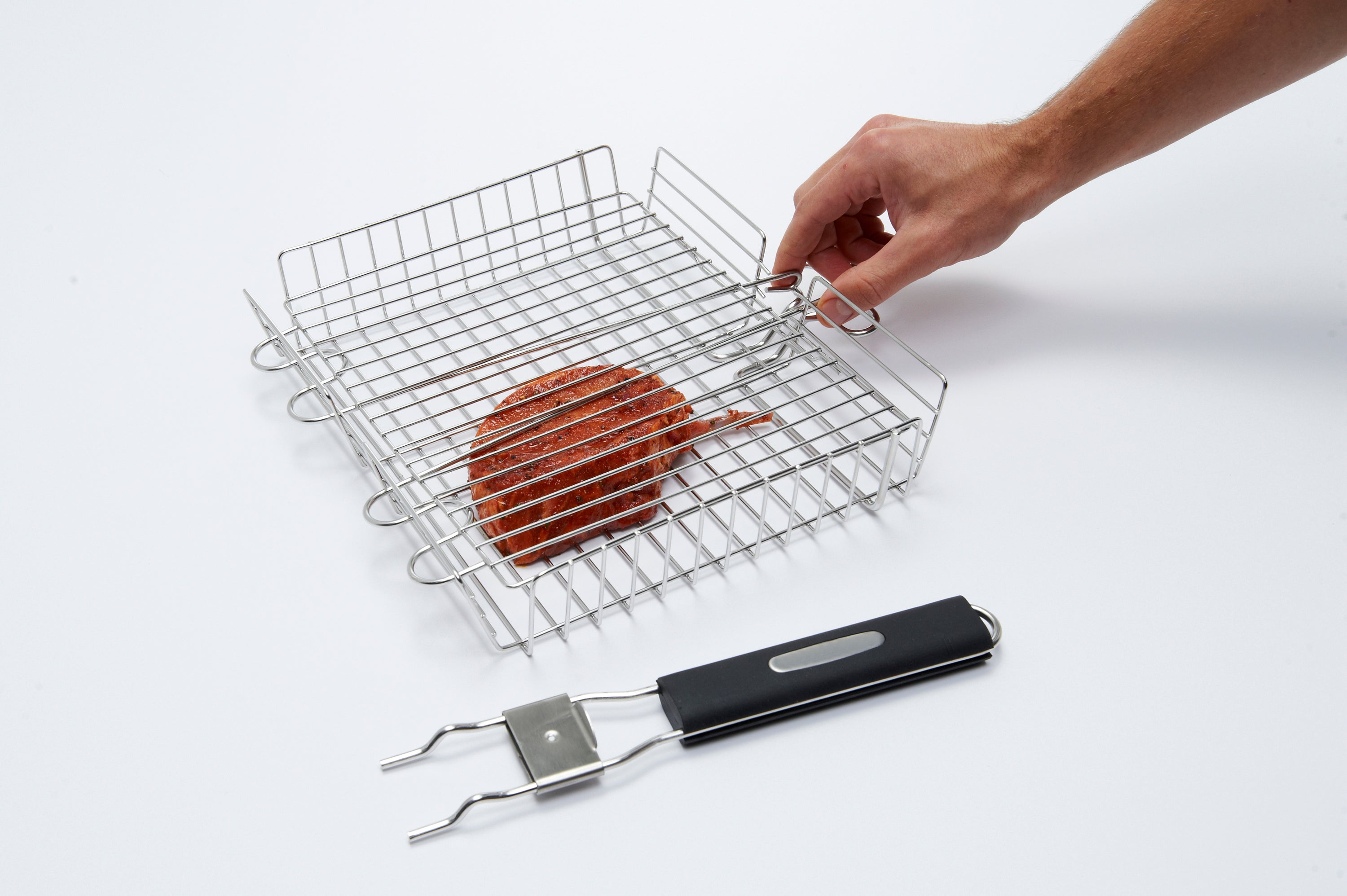 Detachable Handle Grill Basket