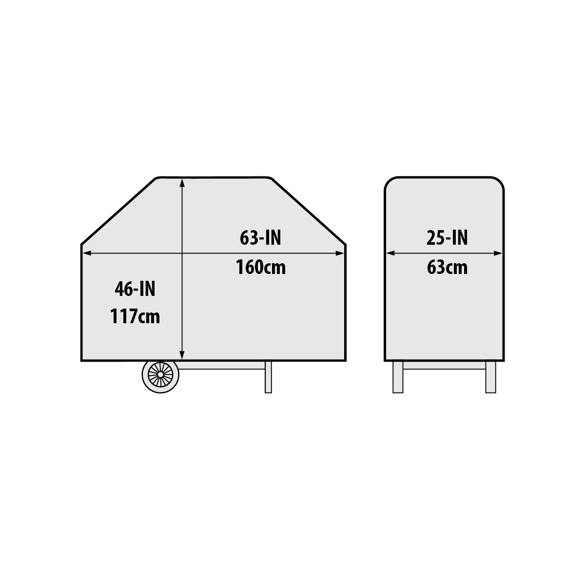63" Premium Pvc Polyester Cover