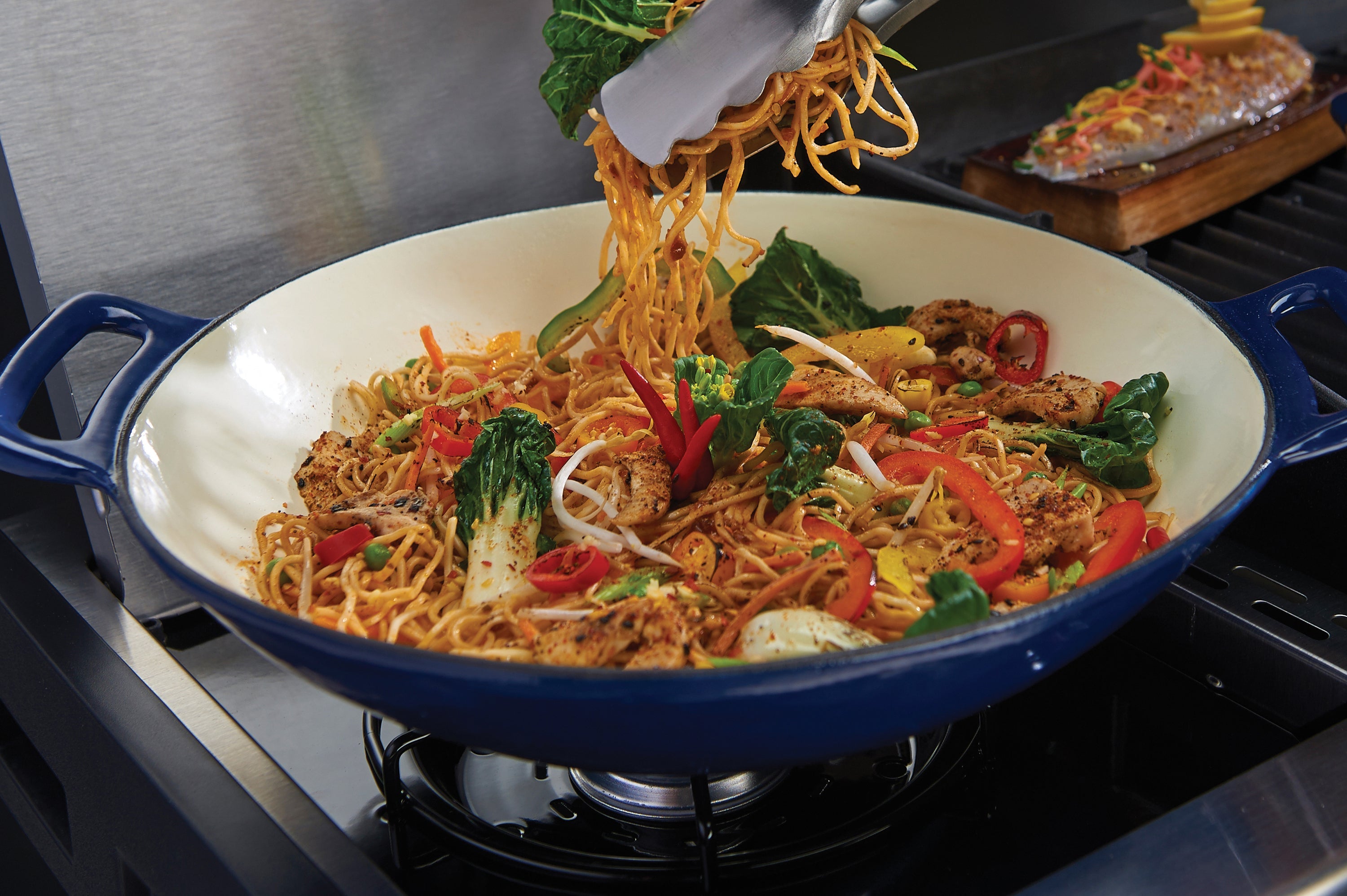 Cast Grilling Wok