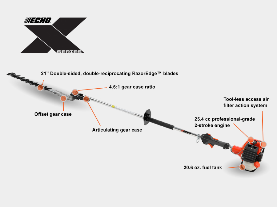 ECHO Hedge-Trimmers HCA-2620 StaticShot1